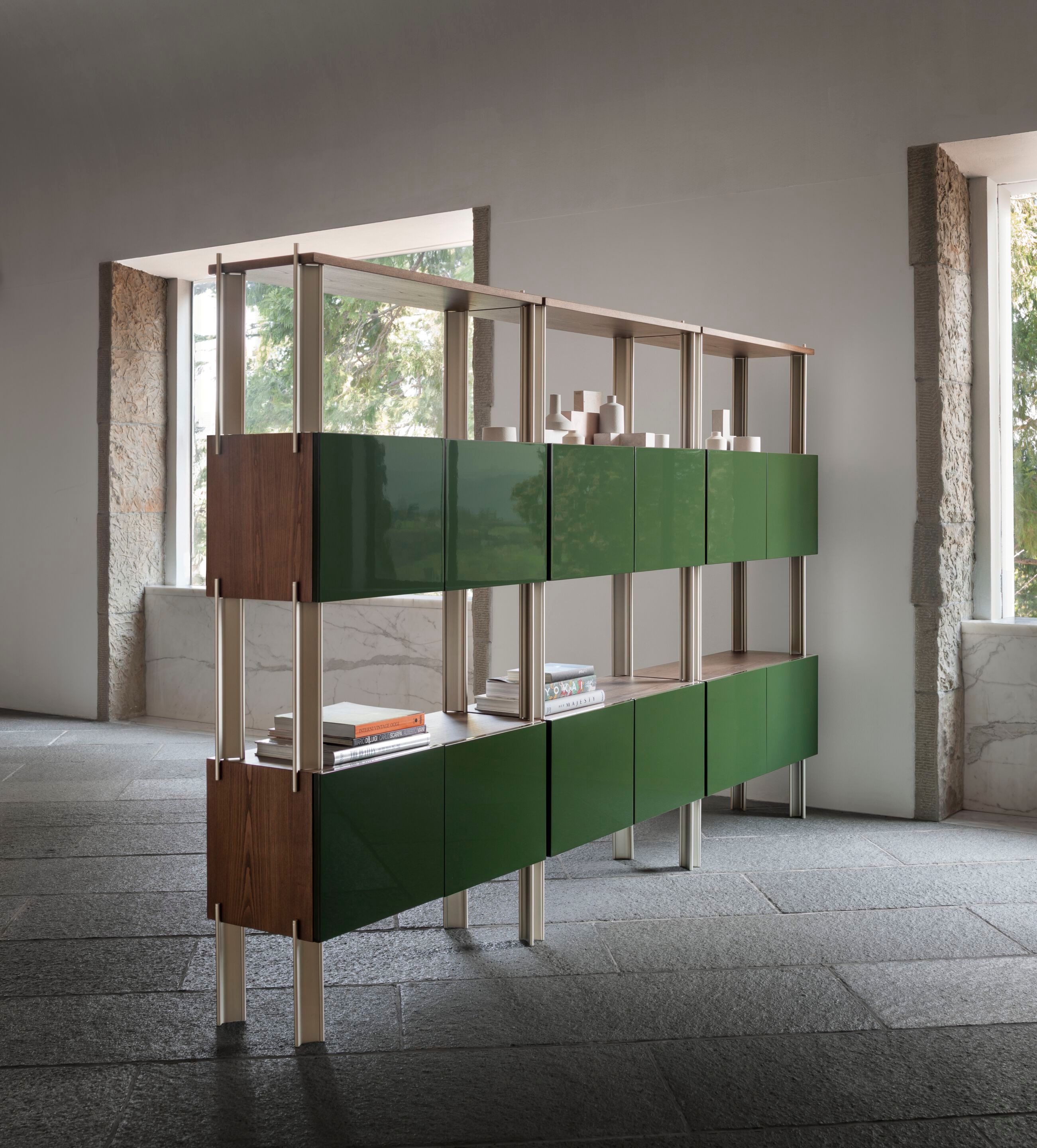 Деревянный секционный книжный шкаф GHIDINI1961 FLEXOR ARCH-00146831 - Вид №3