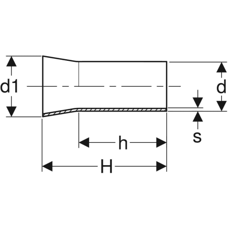 32416 Переходник Geberit Mapress из нержавеющей стали, с концевиком для сварки и гладким концевиком Geberit  - Вид №2