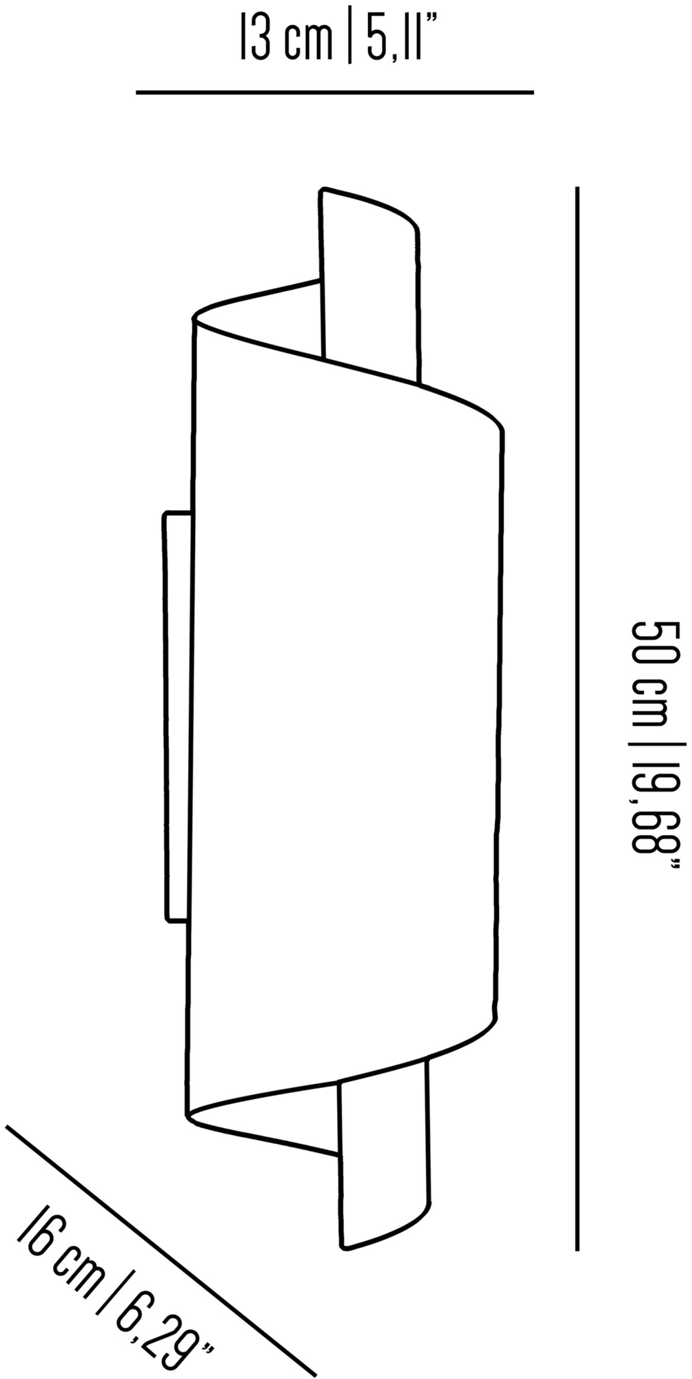 Il Bronzetto Настенный светильник из латуни Timeless Urb01 - Вид №1