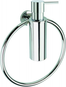 ME79D(08) Stil Haus Medea, полотенцедержатель - кольцо + металлический дозатор, цвет хром