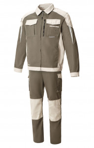 4957101 Костюм  NEW серый хаки с серым песком STATUS  Летняя спецодежда  размер 52-54/170-176