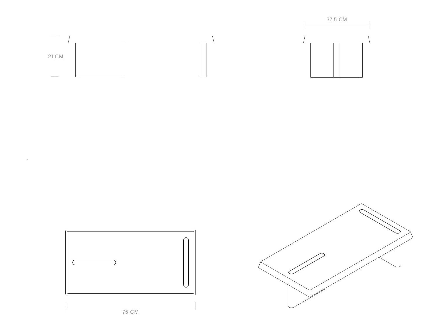 Прямоугольный стол из тикового дерева Phantom Hands X + L ARCH-00021620 - Вид №6