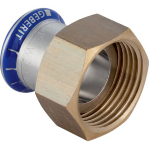 35040 Переходник Geberit Mapress из нержавеющей стали, с накидной гайкой Geberit