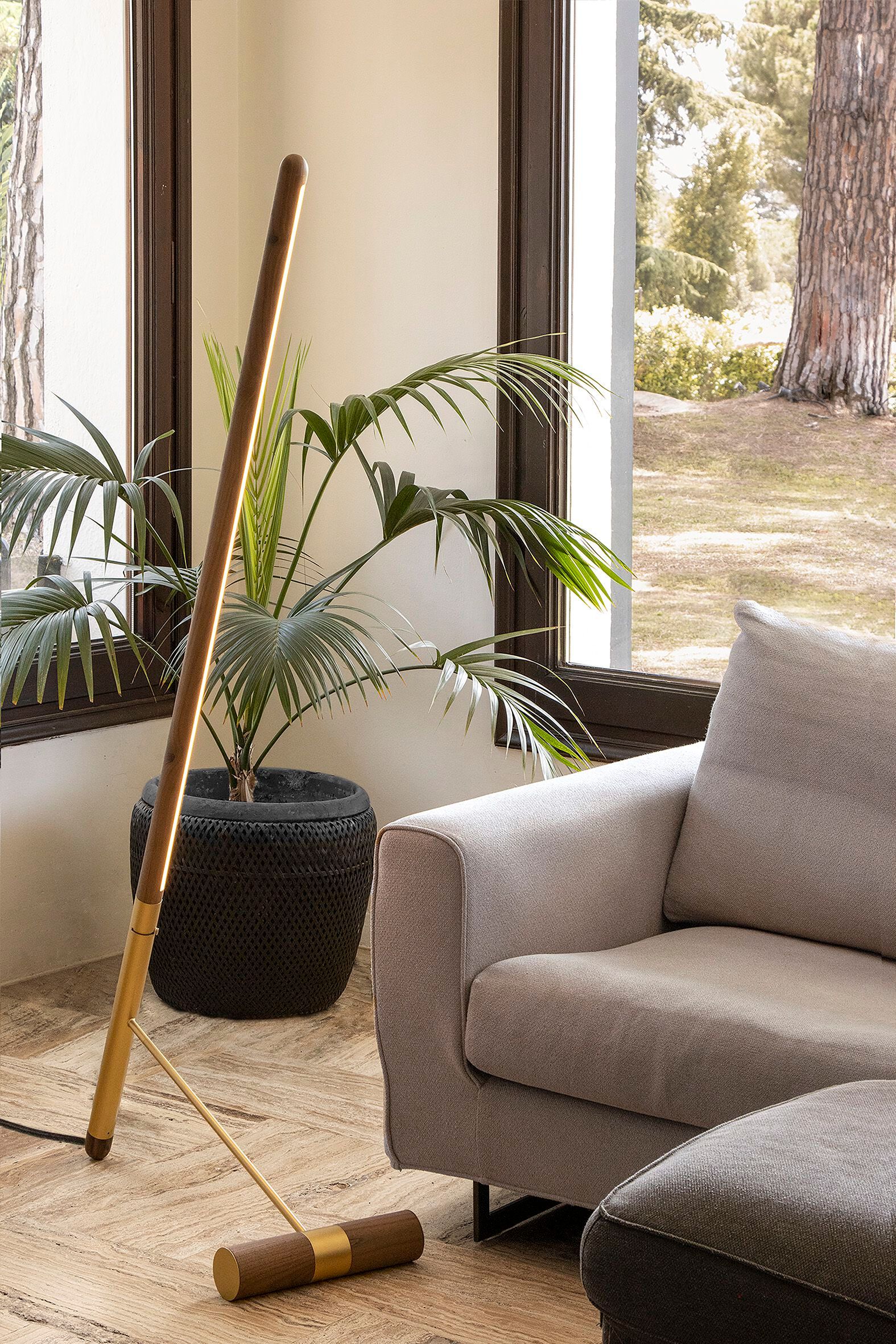 Грецкий орех светодиодный торшер NOMON Linea ARCH-00027775 - Вид №6