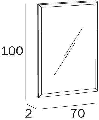 INDA® Настенное зеркало с рамой для ванной sun-id-1460966 - Вид №2