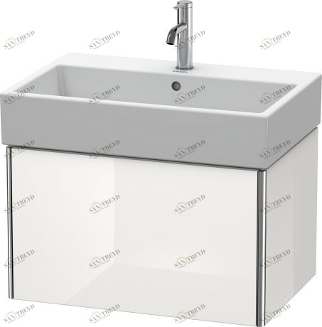 XS409402222 XSquare Тумбочка подвесная Белый глянцевый декор Duravit