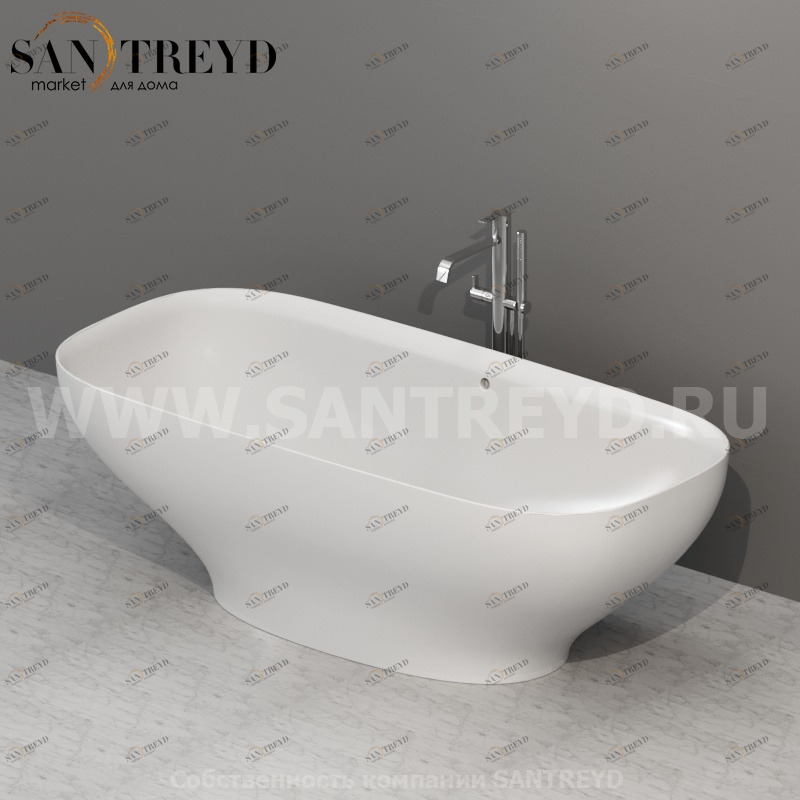 VAGEBO; VABOSC; VA087 Ванна свободностоящая в комплекте с сифоном Globo Ceramica Globo GENESIS VAGEBOVABOSCVA087