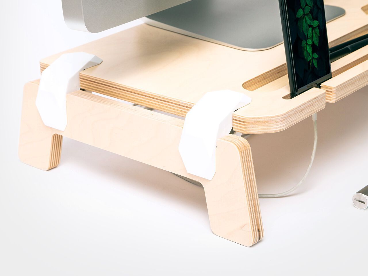 Настольная подставка для процессора и ноутбука из березы Esposit Karya ARCH-00078412 - Вид №1