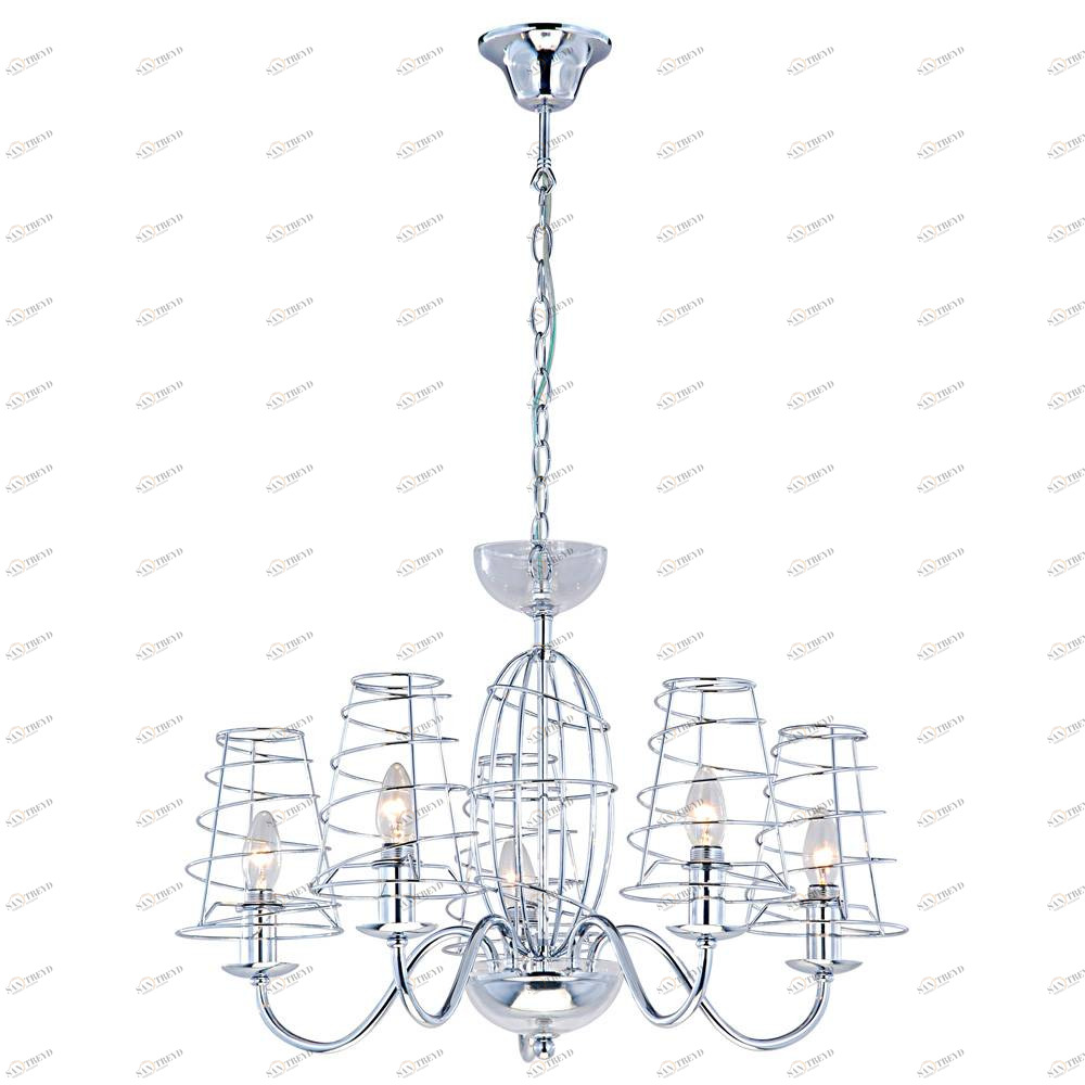Подвесная люстра Arte Lamp Cage A4320LM-5CC ARTE LAMP ДИЗАЙНЕРСКИЕ, CAGE 056535 Хром 