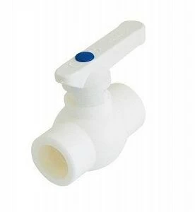 Кран шаровый KALDE D75 с рычагом белый