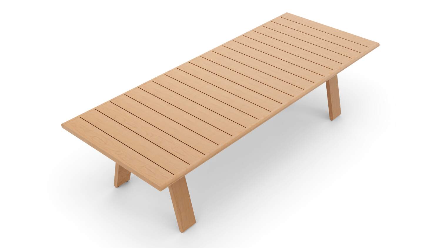 Деревянный прямоугольный садовый стол CASSINA Dine Out ARCH-00028861 - Вид №1