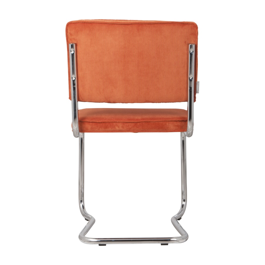 Стул Ridge Kink Rib оранжевый Zuiver 1100057 - Вид №4