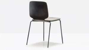 Pedrali Стул из лакированной фанеры со встроенной подушкой Babila 2710/a