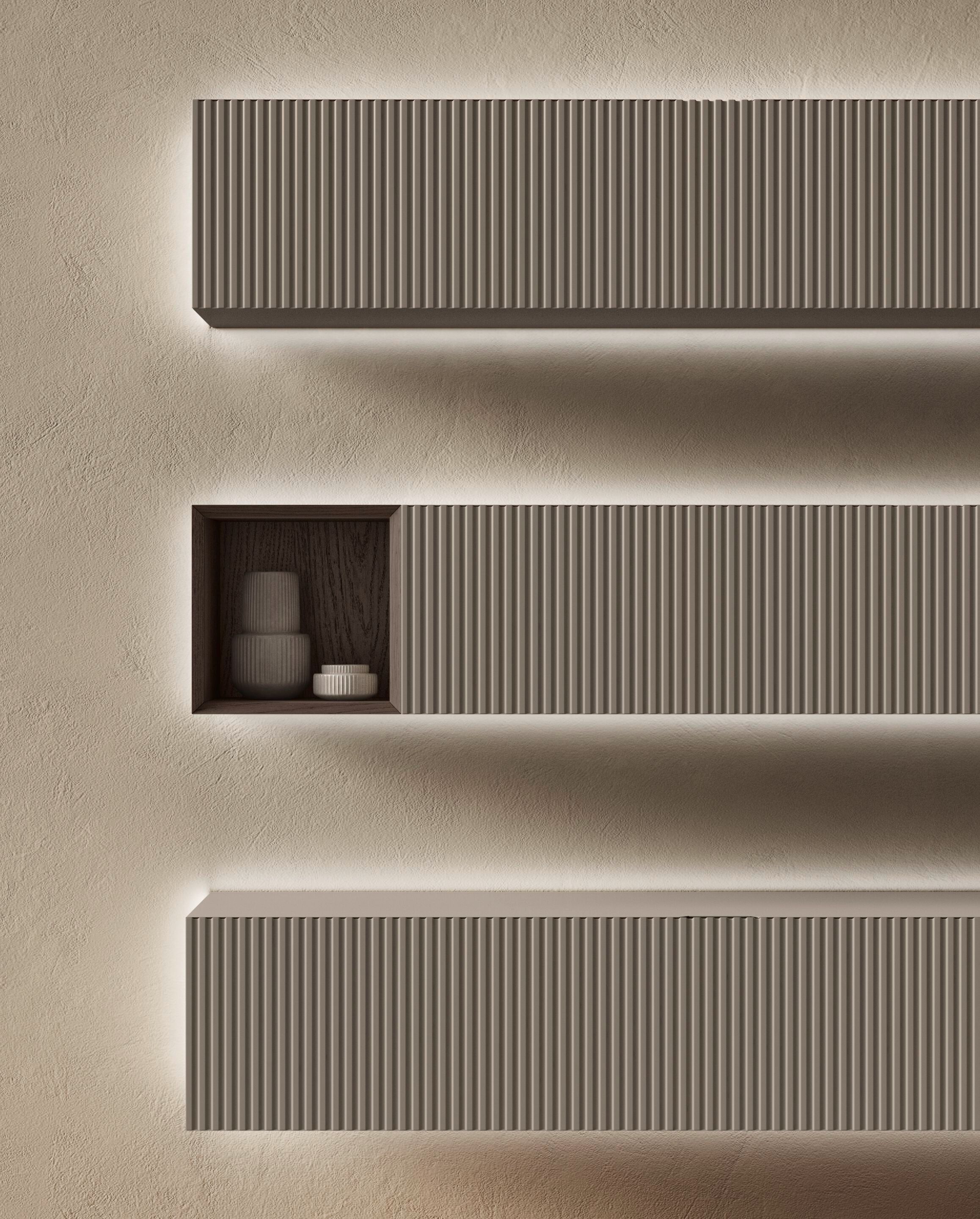 Деревянная оборудованная стена Olivieri CUBE 6 ARCH-00123672 - Вид №14