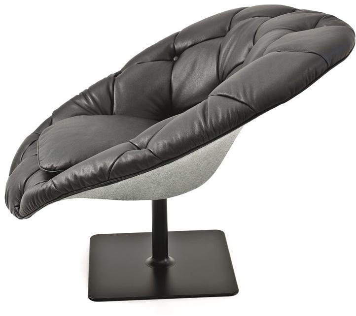 Moroso Стеганое вращающееся кожаное кресло Bohemian sun-id-1401726 - Вид №1