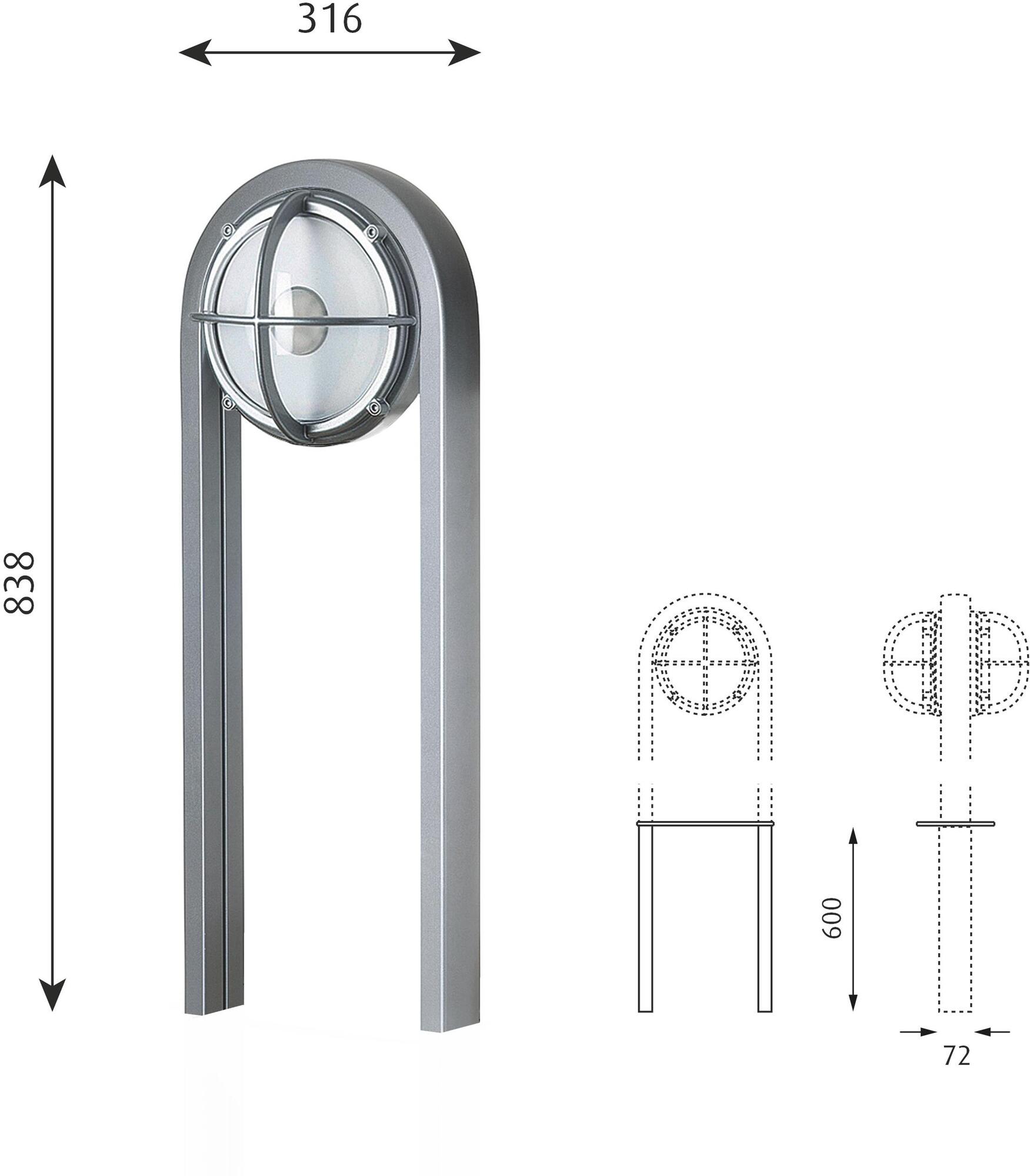 Louis Poulsen Светодиодный алюминиевый столбик Skot sun-id-1463035 - Вид №8