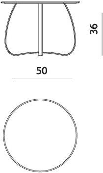 MissoniHome Низкий круглый стеклянный журнальный столик sun-id-1458087 - Вид №5