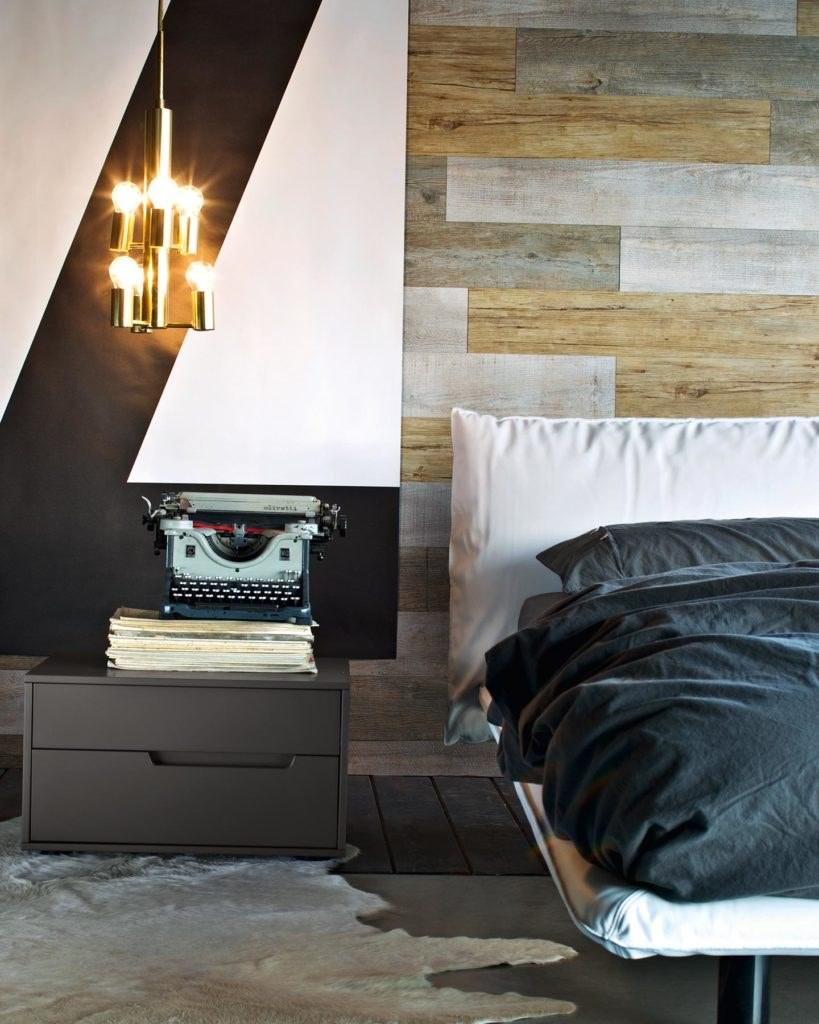 ZANETTE Кровать двуспальная с обивкой кожей sun-id-1354905 - Вид №1