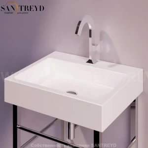 U60BIANCO Подвесная раковина настенная прямоугольная Simas Frozen белая