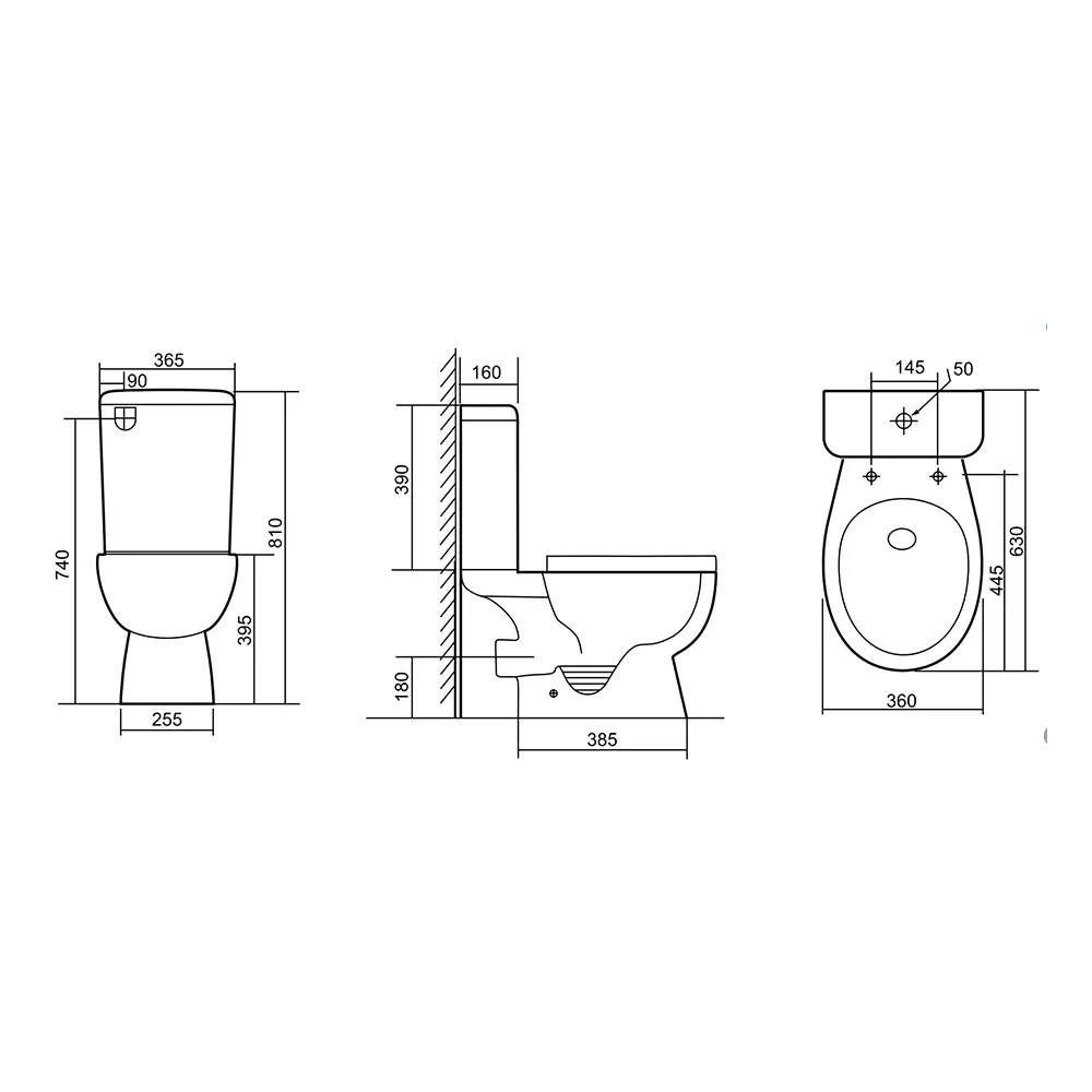 Geberit Aqueduto - безободковый унитаз-компакт с системой смыва Торнадо 89435246 Santreyd STLM-1584897 - Вид №6