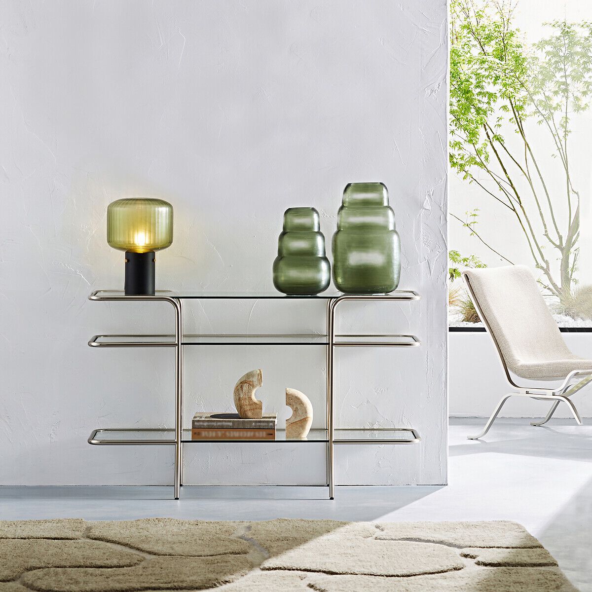 Стеклянная консоль с полками AMPM MOLNA ARCH-00076476 - Вид №5