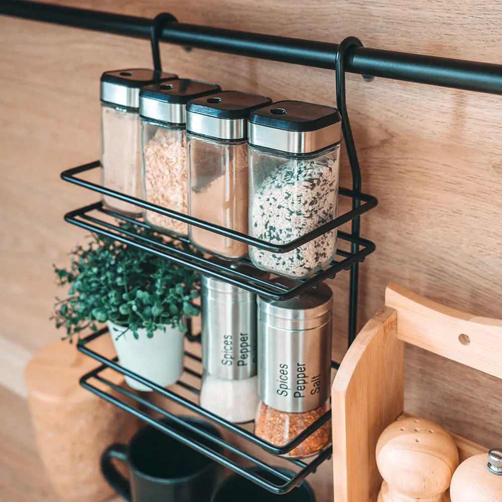 Двухъярусная полка Lemax для рейлинга - компактное хранение на кухне 87972042 STLM-0885944 - Вид №2