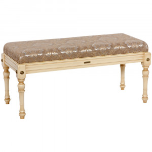 17105 Банкетка Классика 2 Айвори Флора Беж BOGACHO