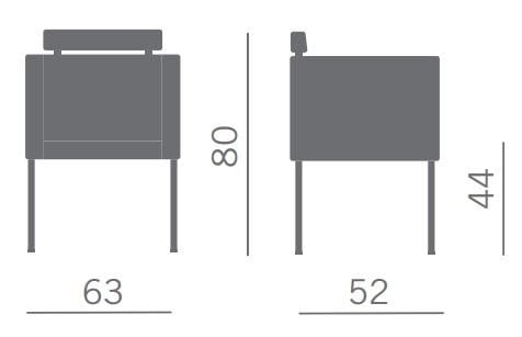 Тканевый стул для конференций с колесами Kastel KUADRELLA ARCH-00104199 - Вид №3