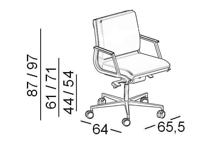 Офисное кресло с 5 спицами Luxy Nulite ARCH-00086518 - Вид №3