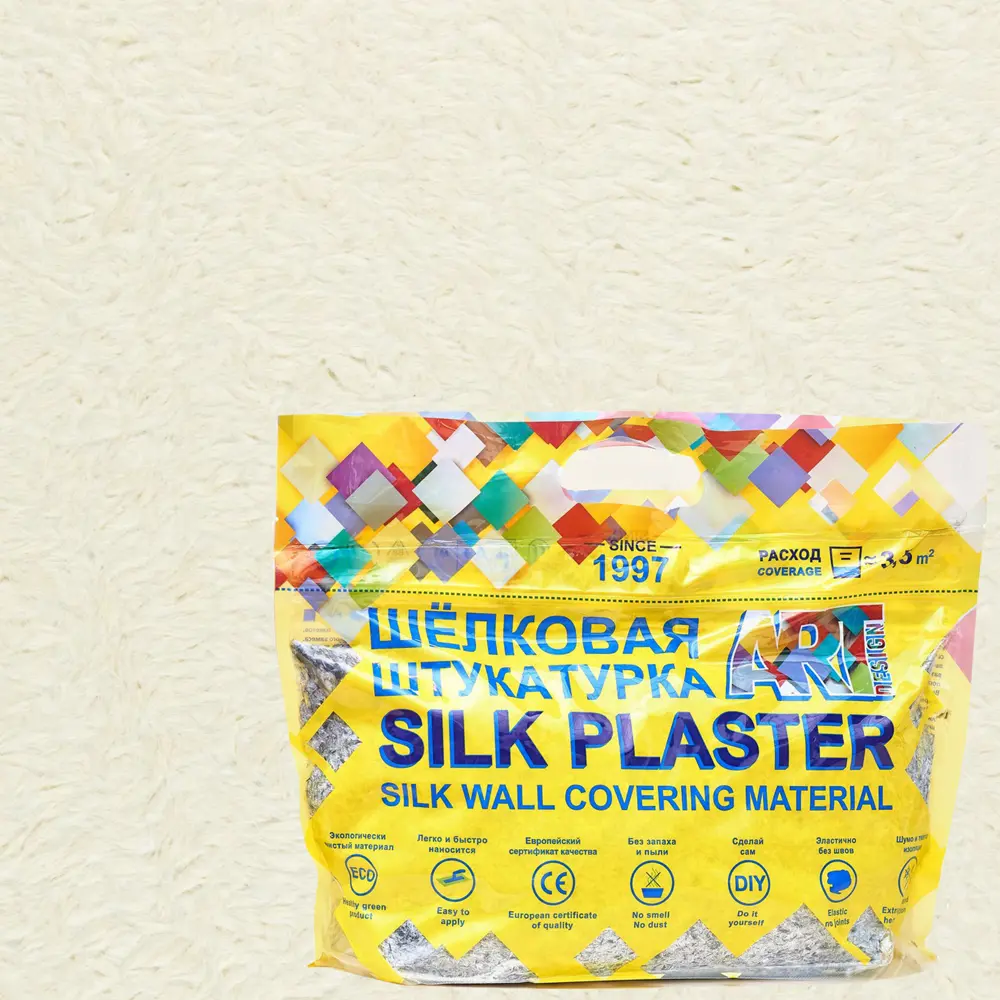 Жидкие обои Silk Plaster АртДизайн 280 0.9 кг цвет белый STLM-2012385