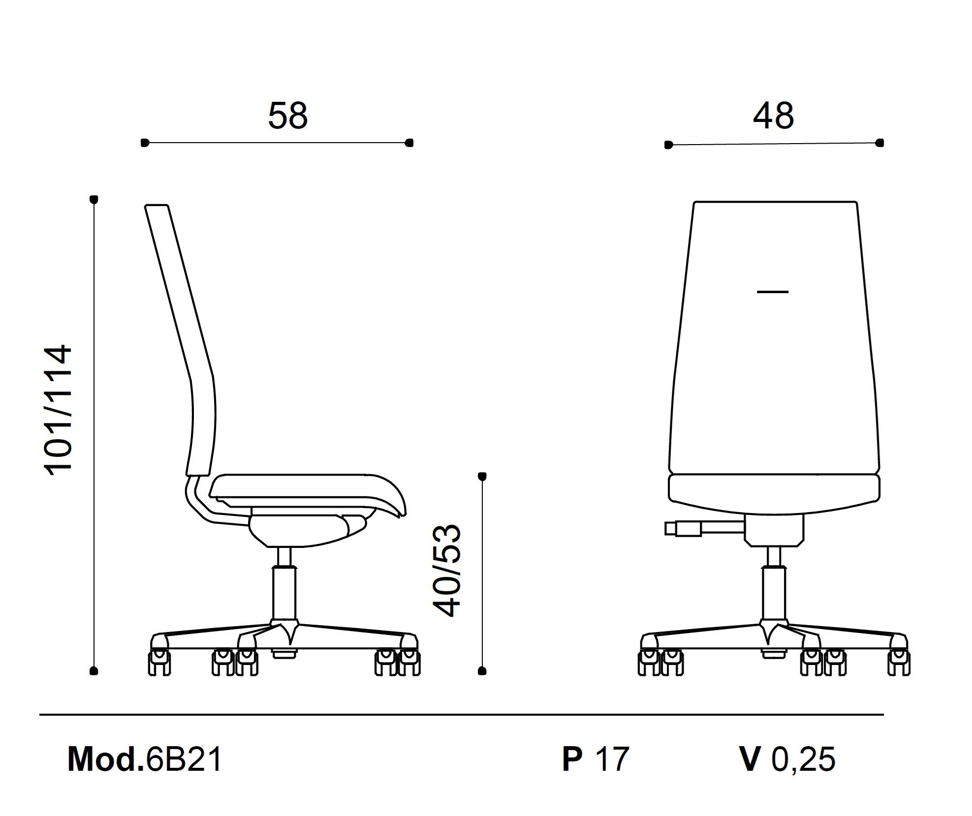 Вращающееся офисное кресло Ares Line Zero7 Elegant ARCH-00067902 - Вид №1