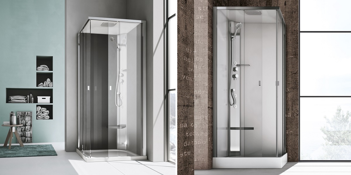 Душевая кабина угловая Sound Junior 100/70 см 1SDC5S3 Gruppo Geromin - Вид №1