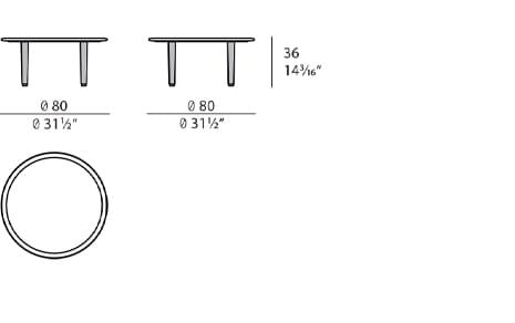 Деревянный журнальный столик Turri Riban ARCH-00041609 - Вид №3