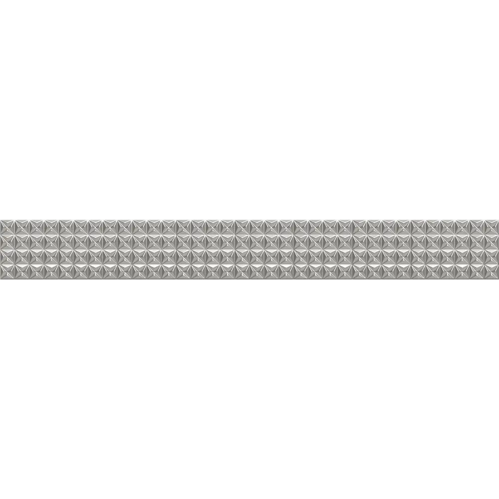 Бордюр настенный Azori Pandora Geometry 7.5x63 см цвет серый STLM-2095184