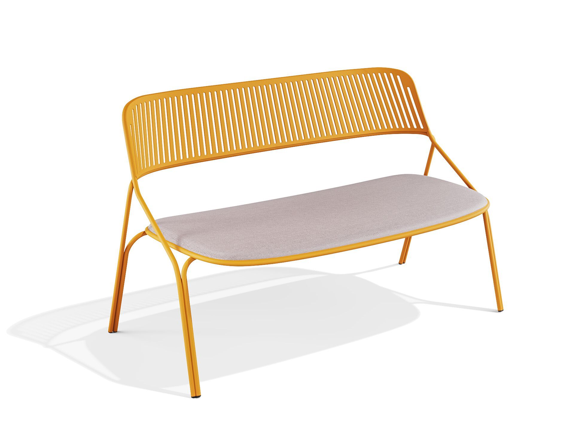 Стальная скамья с порошковым покрытием со спинкой BABEL D Jos ARCH-00086691