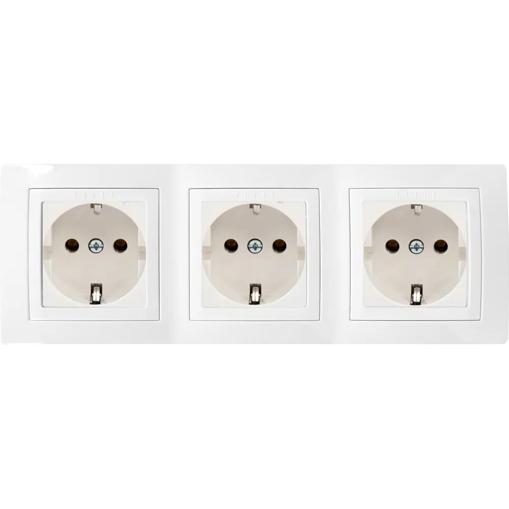 Рамка для розеток и выключателей Systeme Electric Unica 3 поста, цвет бежевый STLM-2117122 - Вид №2