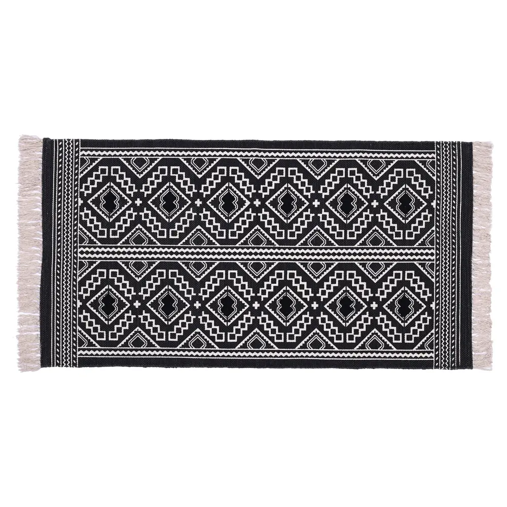 Коврик грязезащитный KREAFORTA Cauvery 60x120 см хлопок цвет белый STLM-2138747 - Вид №1