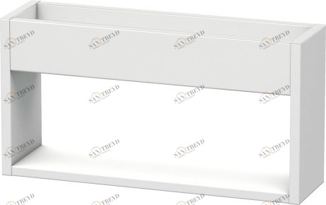 KT253701818 Полочка настенная Ketho #KT2537 500 x 135 мм Белый матовый, декор Duravit