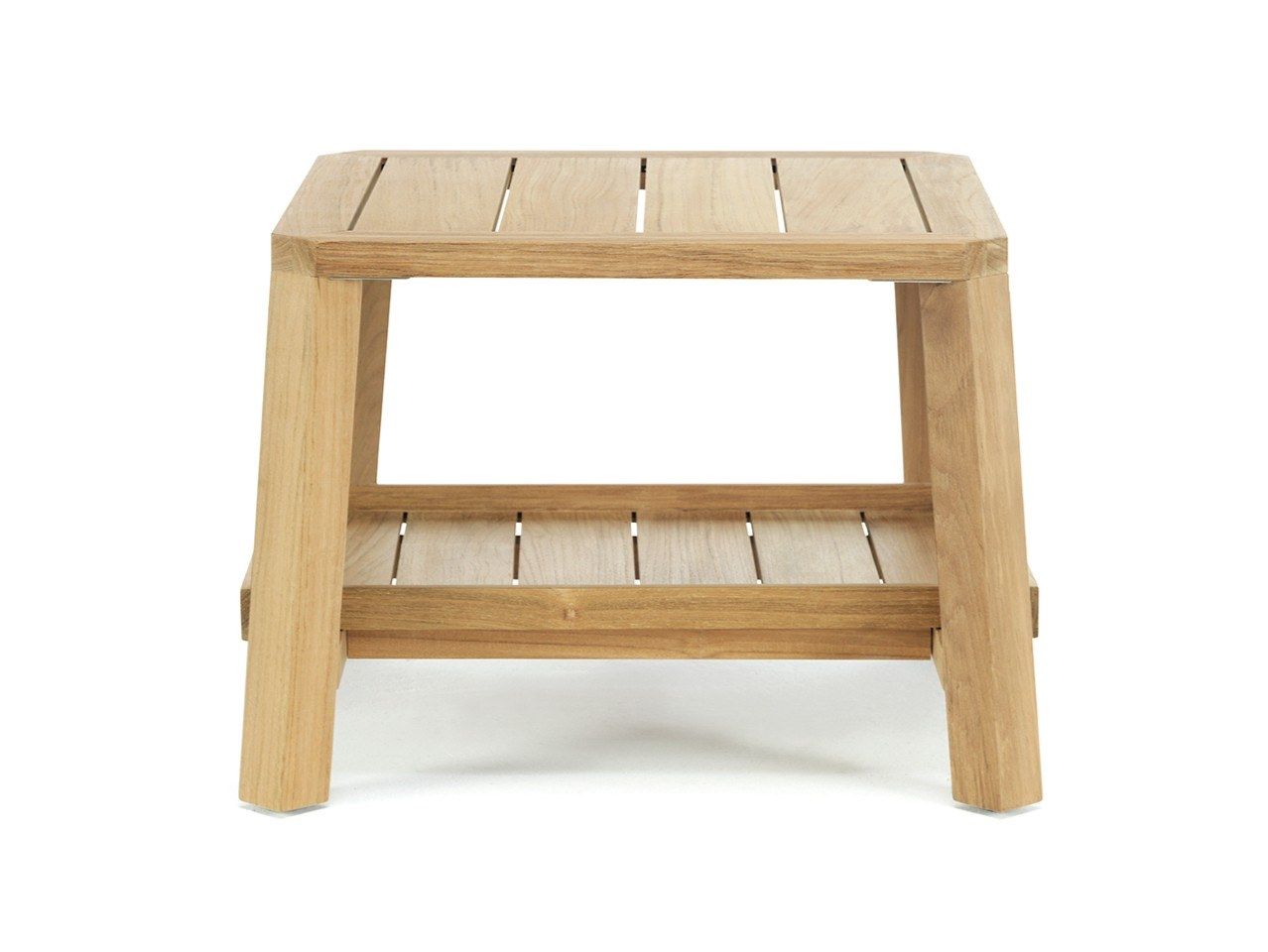 Деревянный садовый журнальный столик с подносом Ethimo Petit club ARCH-00029521