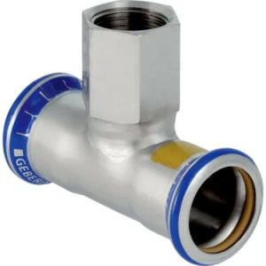 GEBERIT 34126 Тройник Geberit Mapress из нержавеющей стали, с внутренней резьбой (газ)