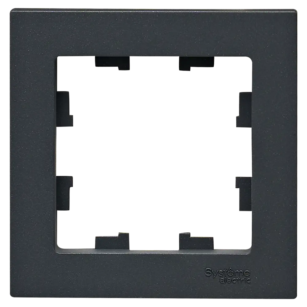 Рамка Systeme Electric AtlasDesign 1 пост цвет базальт STLM-2194391