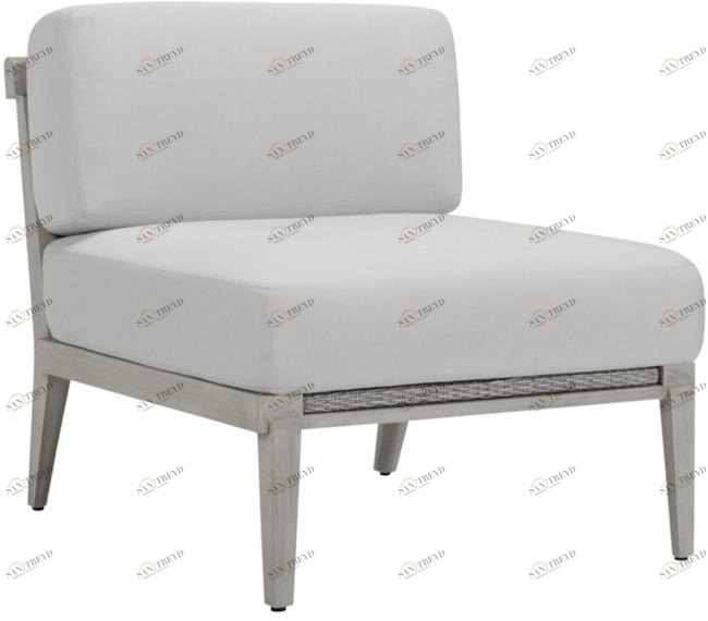 JANUS et Cie Центральный модуль из тика для модульного дивана Rock garden sun-id-1416048