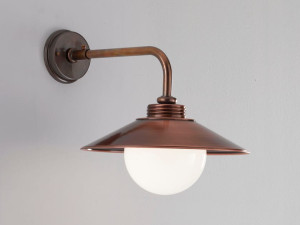 Медная и латунная светодиодная наружная настенная лампа