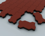 Резиновая брусчатка ecospline «катушка» 20 EcoSpline sun-id-2068029 - Вид №3