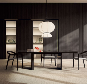 Прямоугольный стол из керамогранита