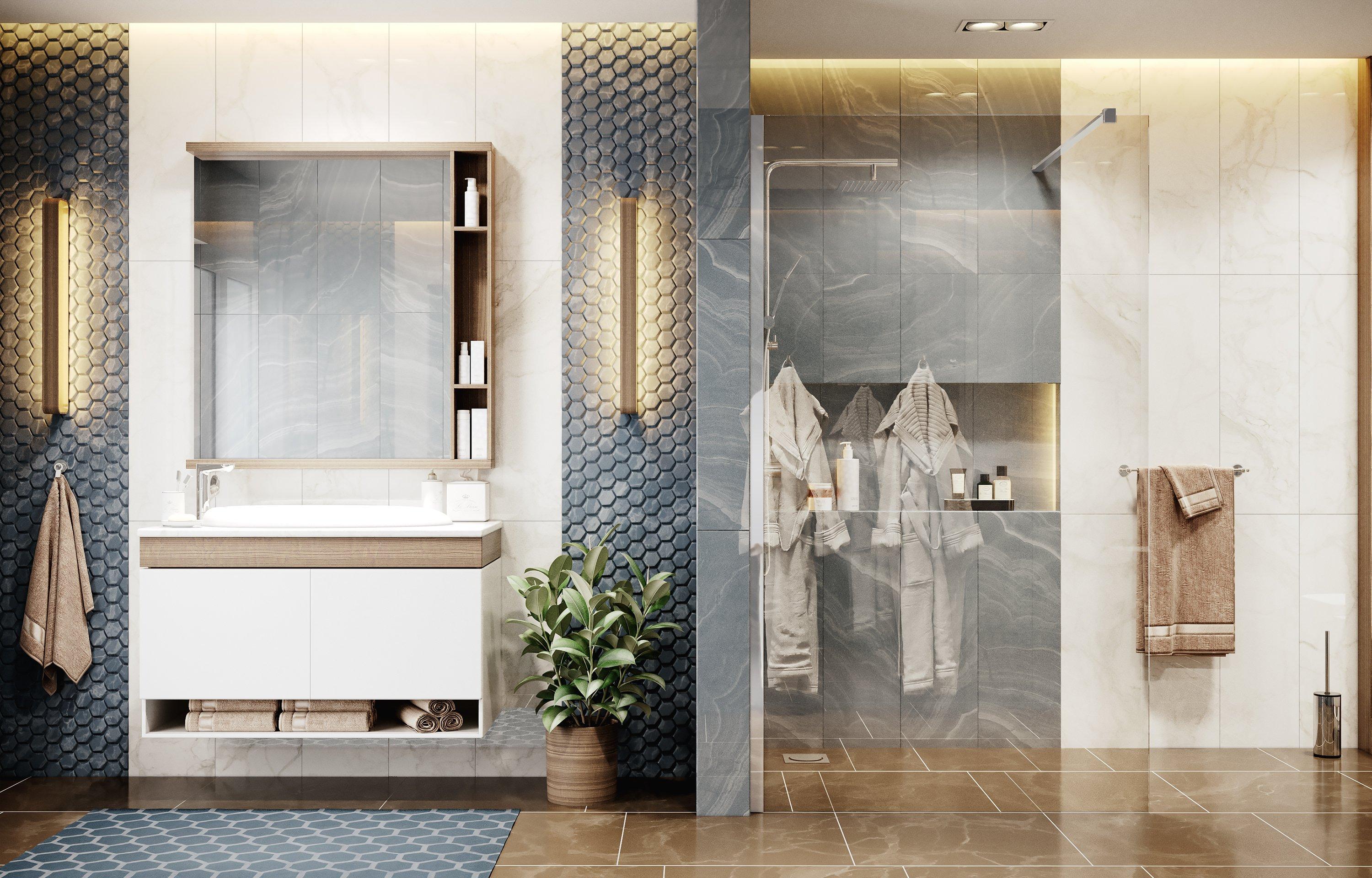 Душевая перегородка Ambassador Waik-in 15031102 (1000x2000), 1 место Walk-in - Вид №2