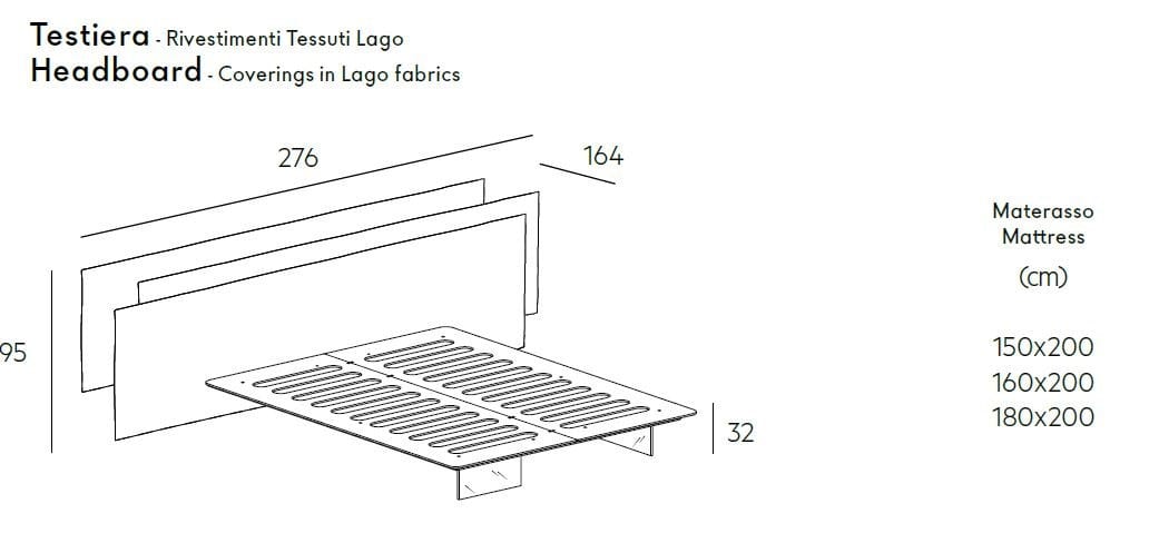 Двуспальная кровать Lago VELE ARCH-00136503 - Вид №2