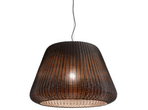 Открытый ротанга подвесной светильник