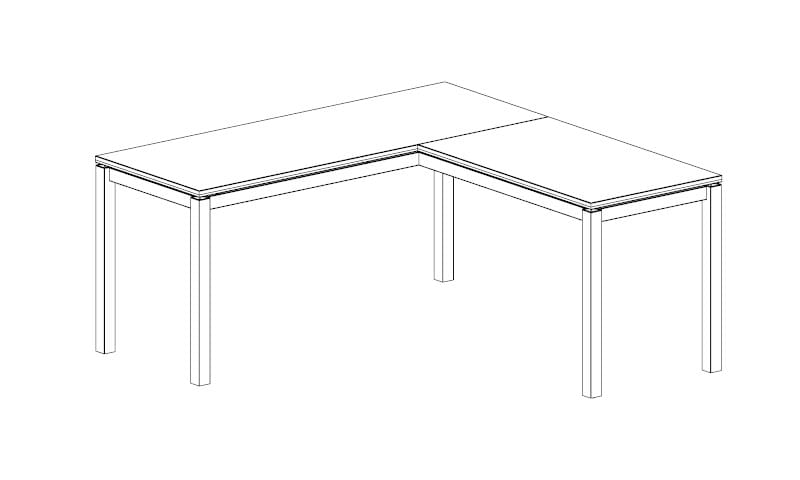 Модульный рабочий стол Quadrifoglio Group дизайн-офис ARCH-00089584 - Вид №14