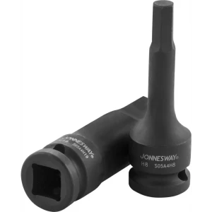 Торцевая головка ударная шестигранная Jonnesway 1/2 дюйма 6x78 мм